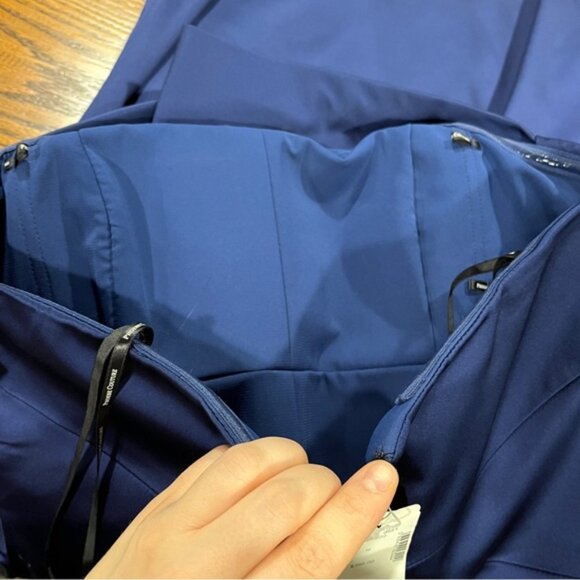 Navy strapless formal navy dress - Picture 10 of 15